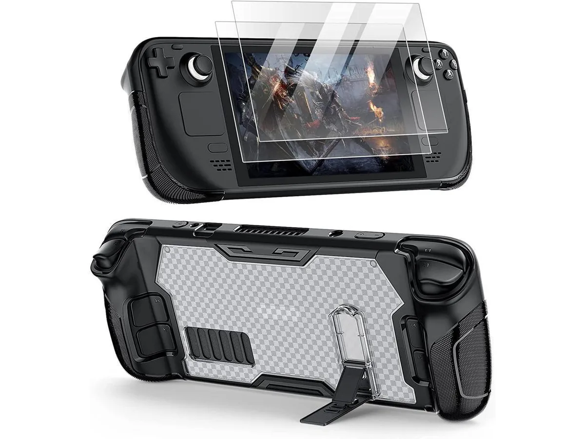 BONAEVER BONAEVER Protective Case for Steam Deck with Adjustable Kickstand and 2 Screen Protectors — product photo