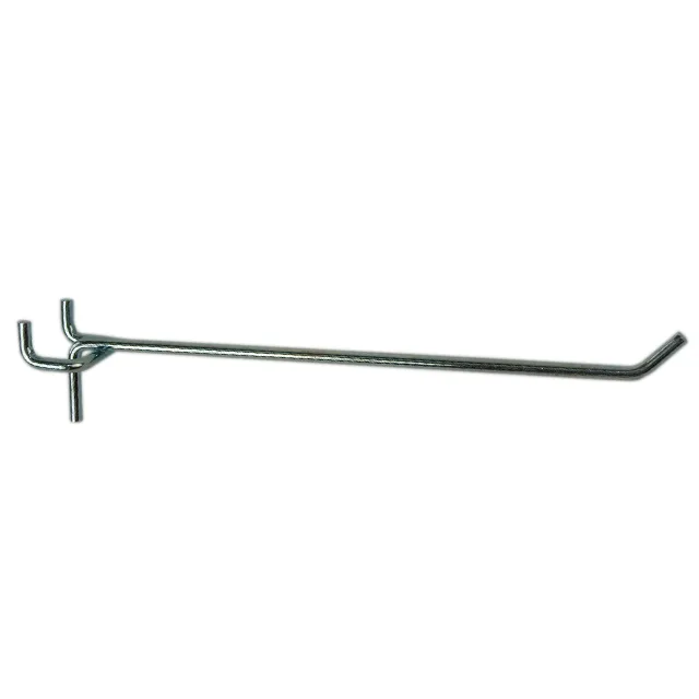 Tuff Stuff Tuff Stuff 11806 Single Pegboard Hook 1/8" x 6" Zinc Plated inventory supply — product photo