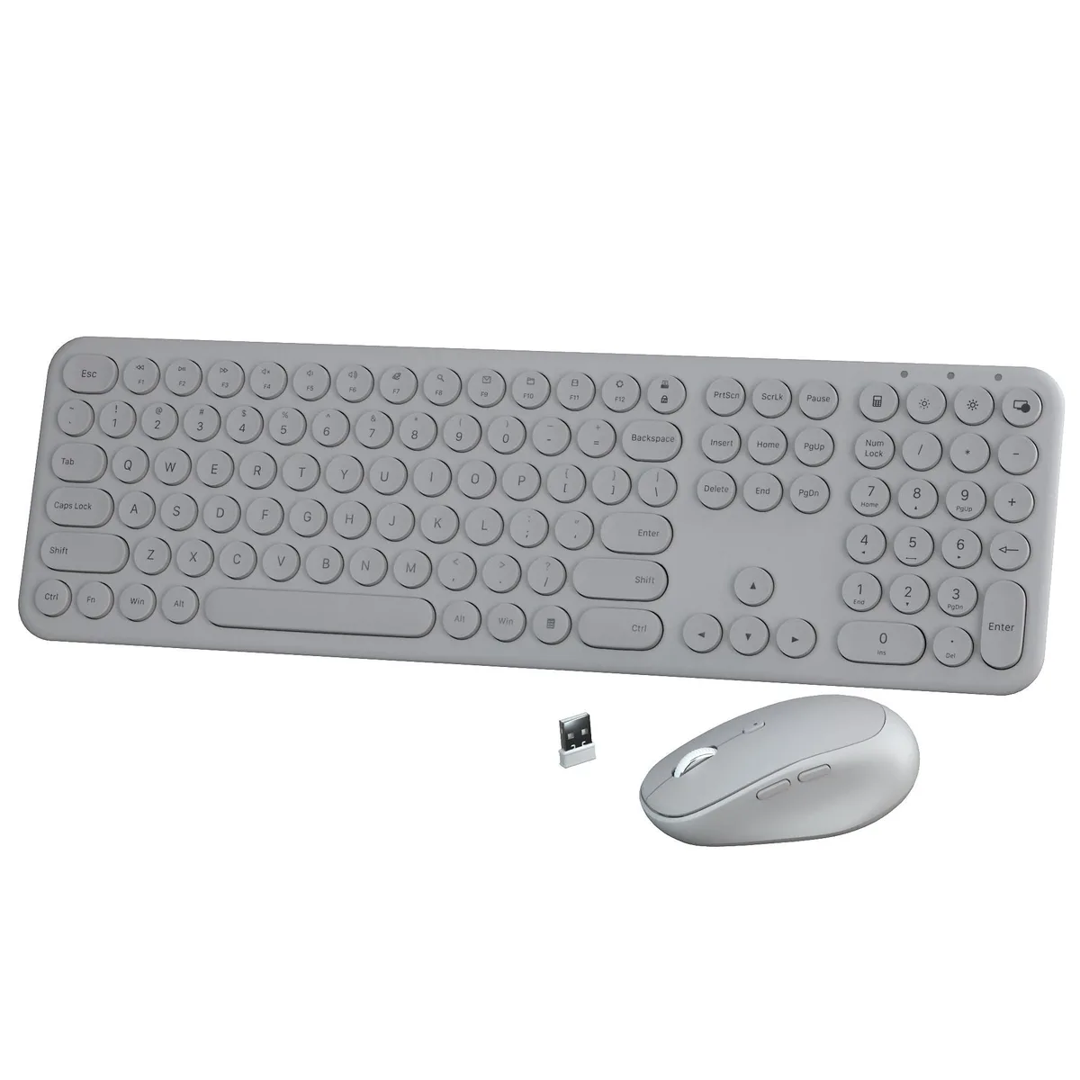 GSM Outdoors GSM Outdoors Wireless Keyboard Mouse Combo 2.4GHz 110-key Gray — product photo