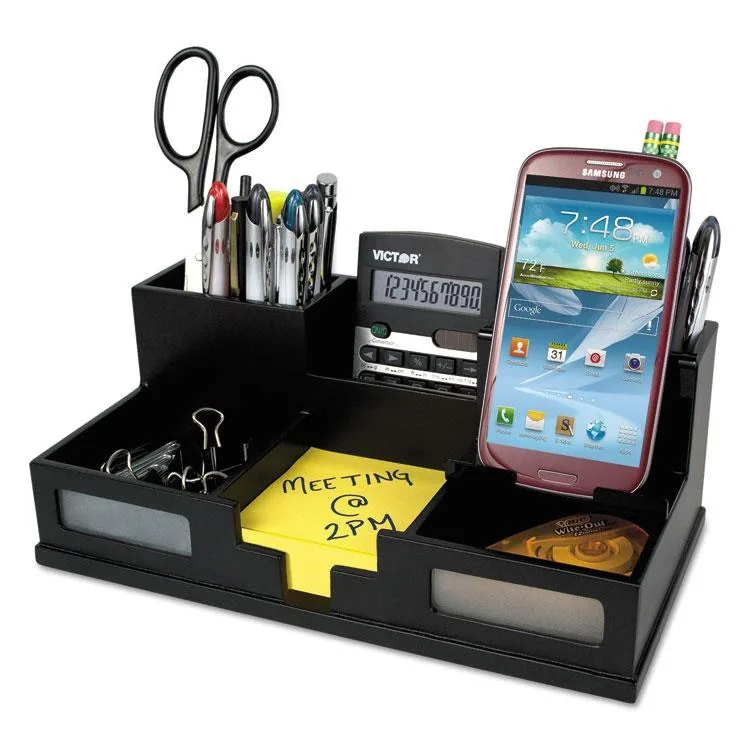Victor Victor 9525-5 Desktop Organiser Black Wood 10.5×5.5 in — product photo