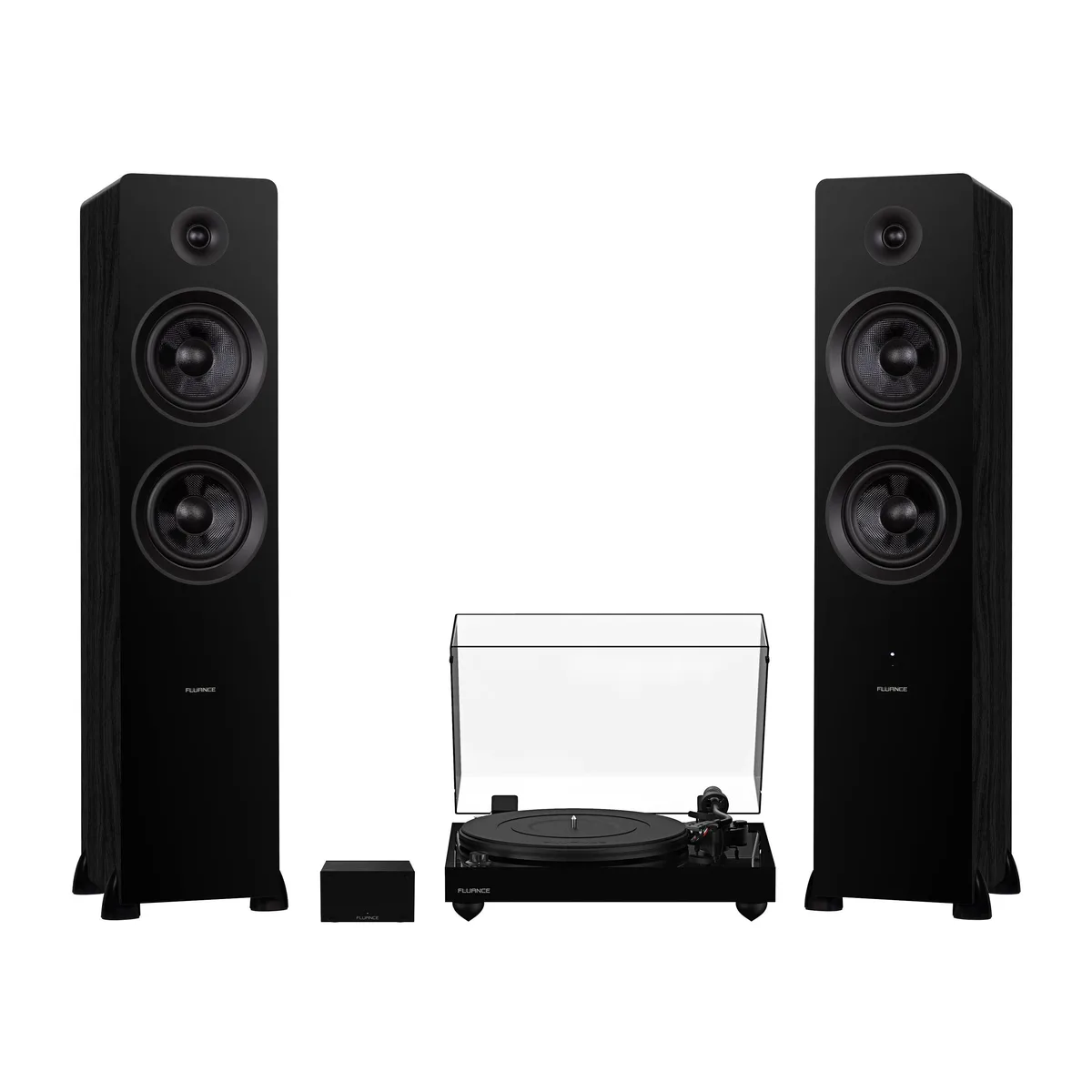 Fluance Fluance RT82 turntable system with PA10 preamp, Ai81 speakers, Ortofon OM10, 150W Bluetooth — product photo