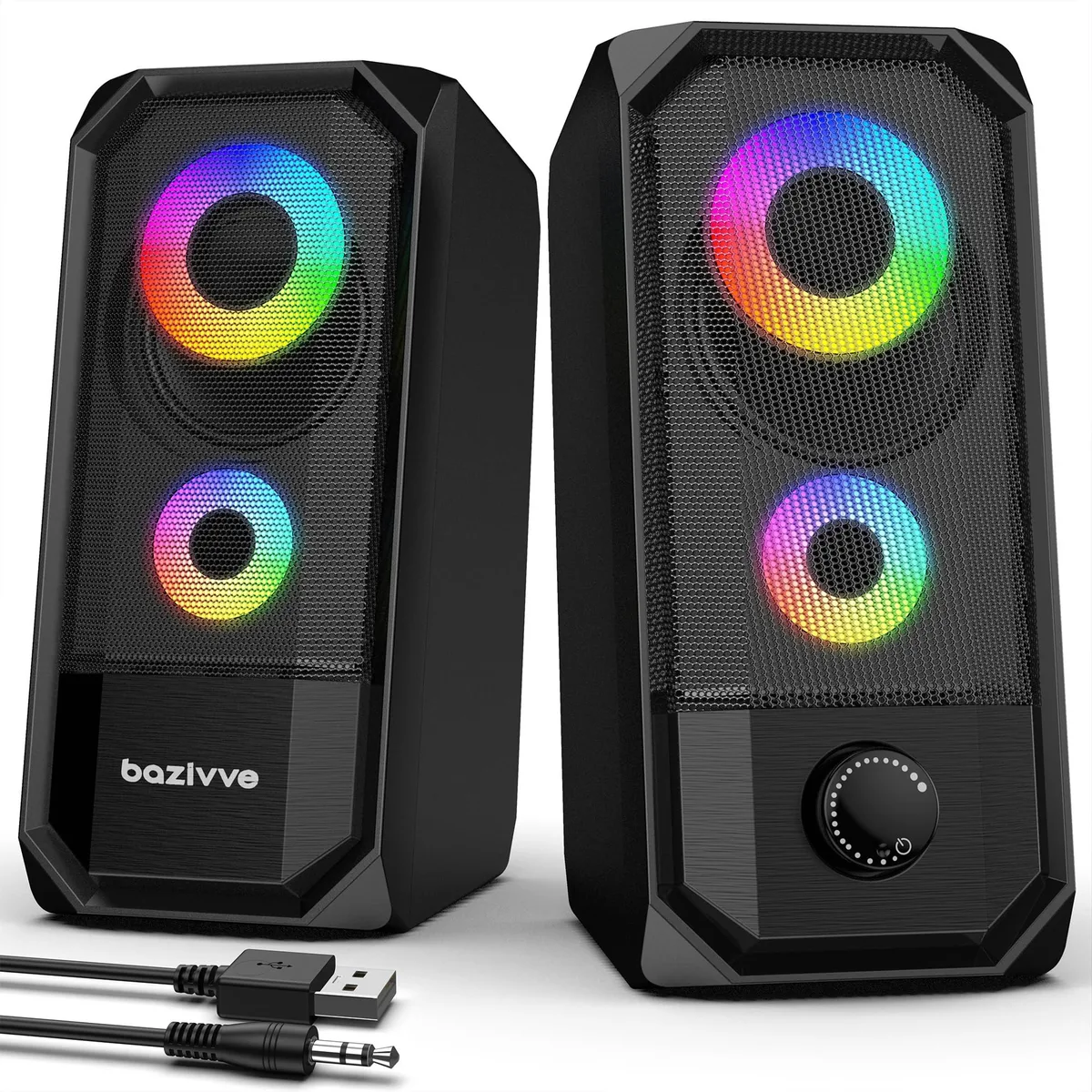  Hi-Res Stereo Speakers Dual 5W Drivers — product photo