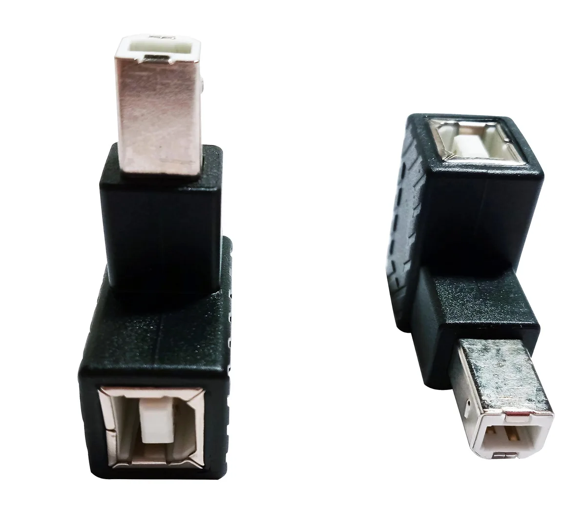 BUCIER BUCIER USB 2.0 Type B 90° Up-Angle Adapter 2 pcs — product photo