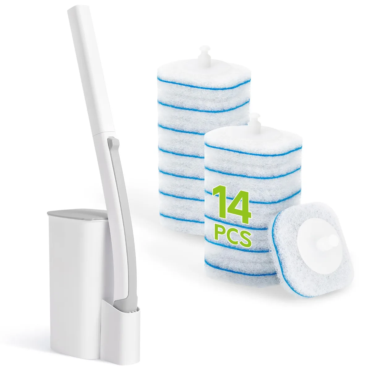  3M Toilet Bowl Cleaner Wand 14 Refills 16.5in Handle — product photo