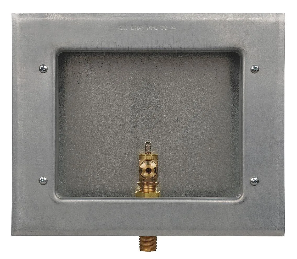 Guy Gray Guy Gray 88158 Ice Maker Outlet Box Galvanized 1/2 Inch Sweat — product photo
