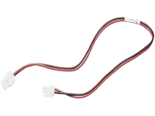 Short black eSATA cable with straight connectors, 1.05 ft