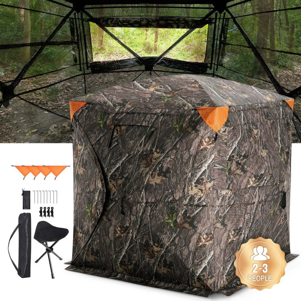 VEVOR VEVOR Hunting Blind 270° 58x58x67 in 150D Camo 2-3 Person — product photo