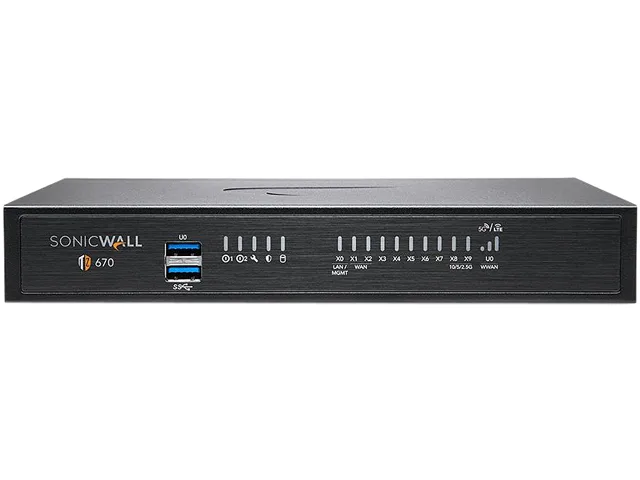 SonicWall SonicWall TZ670 HA firewall appliance 02-SSC-5654 — product photo