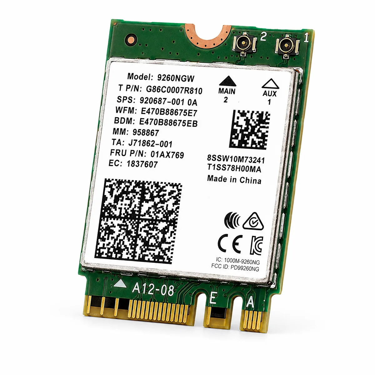 HighZer0 Electronics HighZer0 Electronics 9260NGW Wi-Fi 5 Bluetooth 5.0 M.2 2230 adapter — product photo