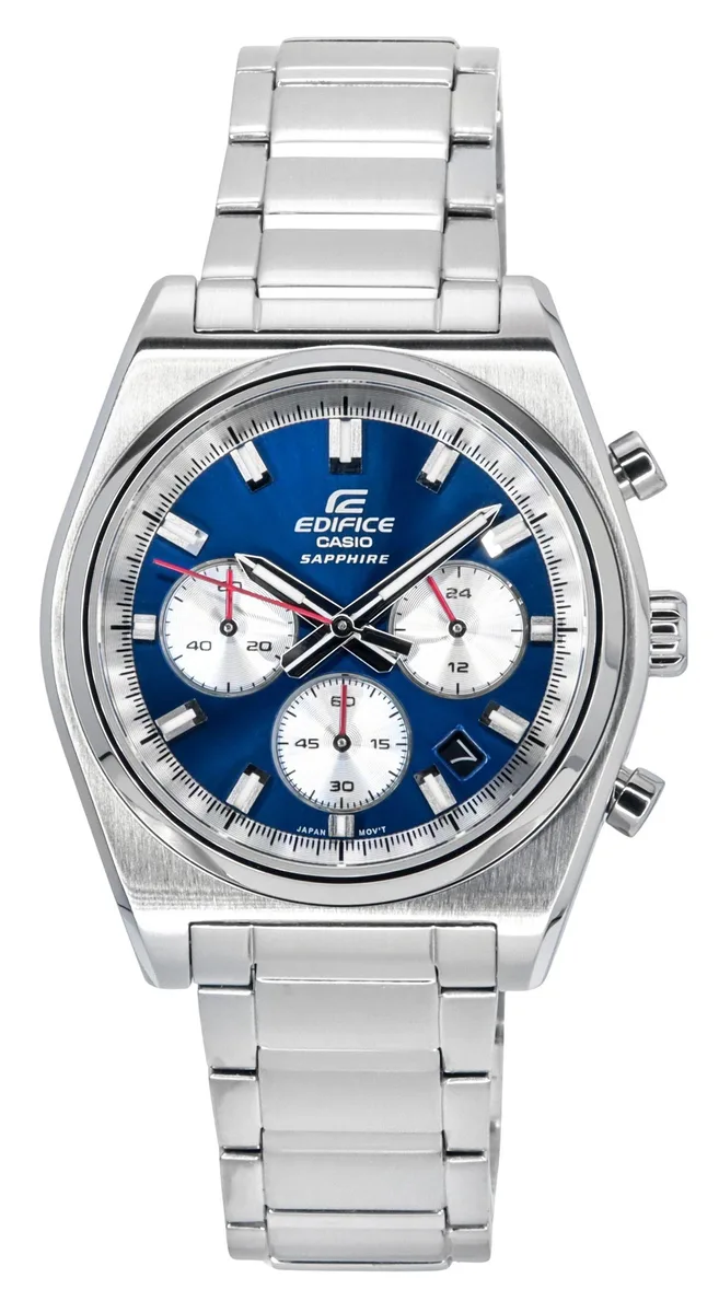CASIO CASIO Edifice EFB-730D-2AV Blue Dial Chronograph 100M Quartz Watch — product photo
