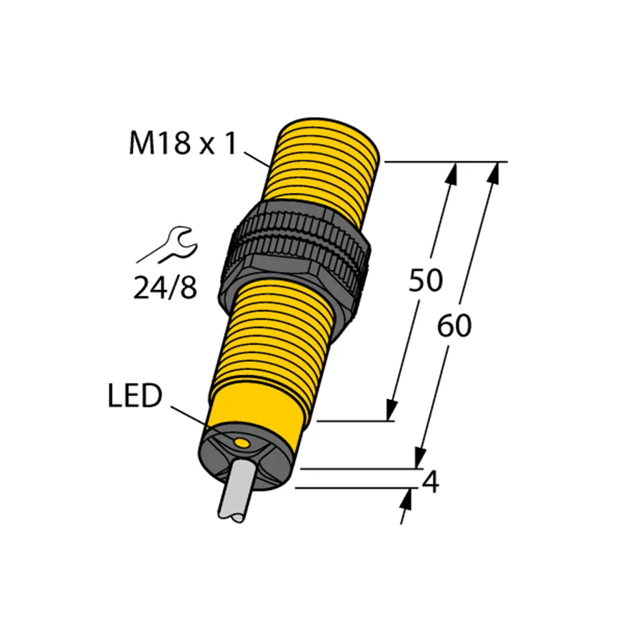 Turck Turck BI5-S18-AZ3X/S100 13734 Inductive sensor M18 — product photo