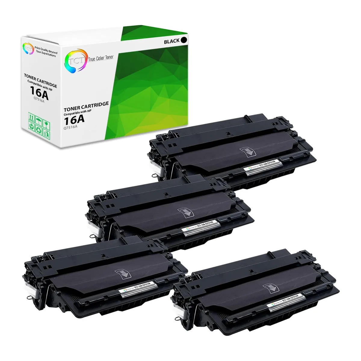 True Color Toner True Color Toner Q7516A Black Toner Cartridge 4 Pack 12000 Pages — product photo