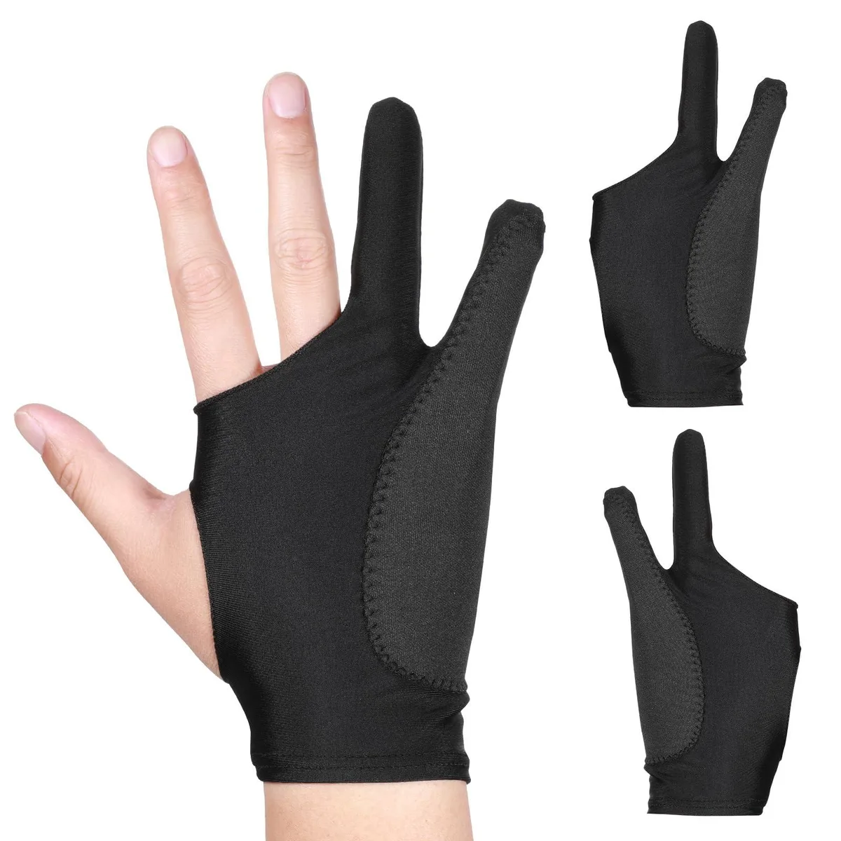  3-Layer Digital Drawing Glove 2-Pack 22.5cm Black — product photo
