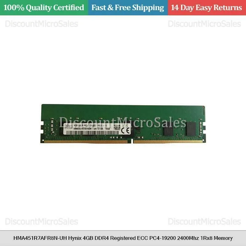 Hynix Hynix 4GB DDR4 Registered ECC 2400MHz 1Rx8 desktop RAM — product photo