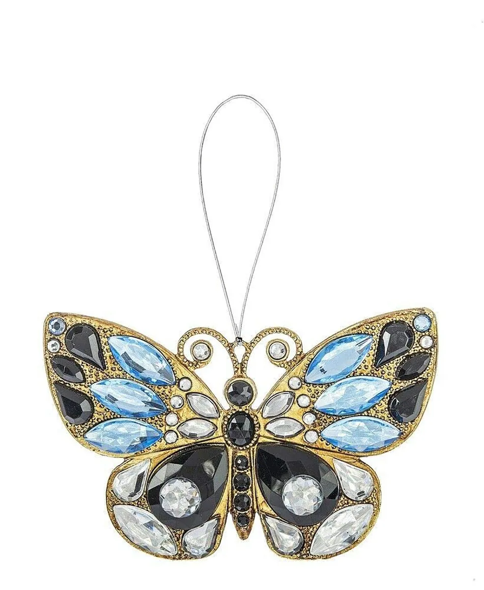Ganz Ganz Radiant Butterfly Ornament ACRY-559 Blue — product photo