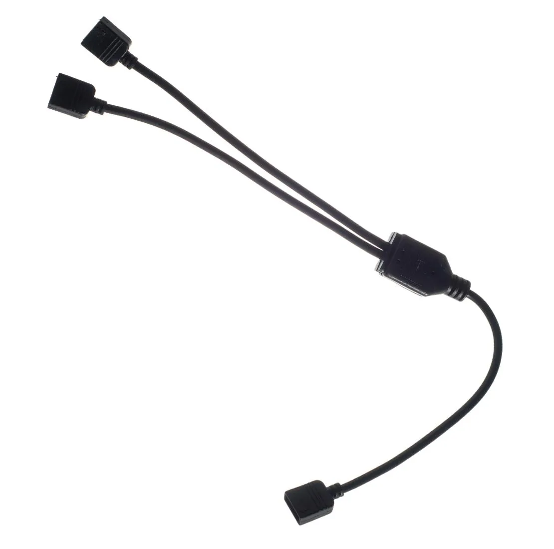 ModMyMods ModMyMods MOD-0202 4-Pin RGB LED Strip 2-Way Splitter Cable 30cm Black — product photo