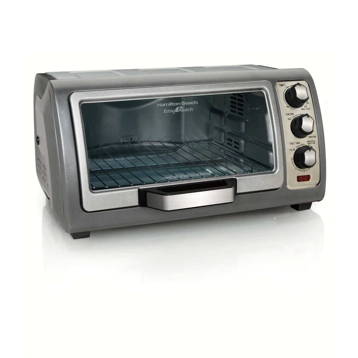 Hamilton Beach Hamilton Beach 31126 6-slice toaster oven with roll-top door and convection — product photo