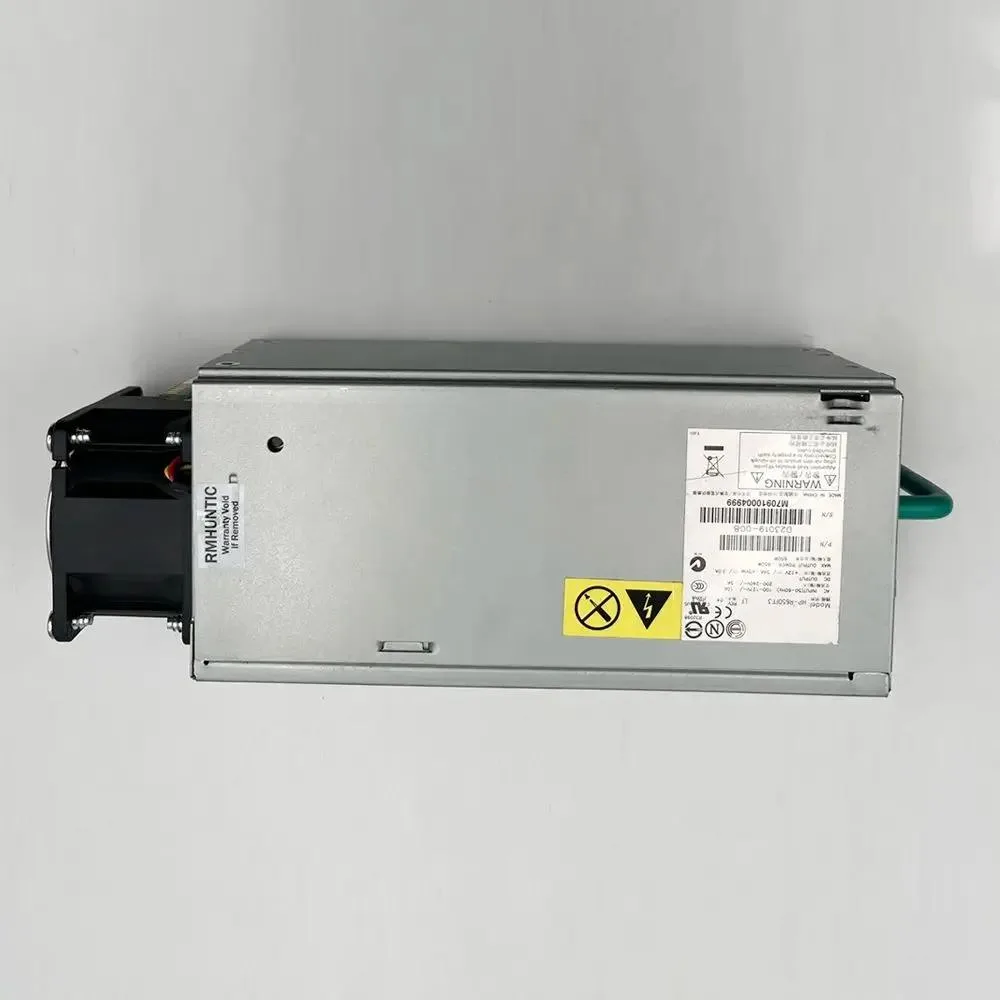Silver rectangular server PSU with side fan grille