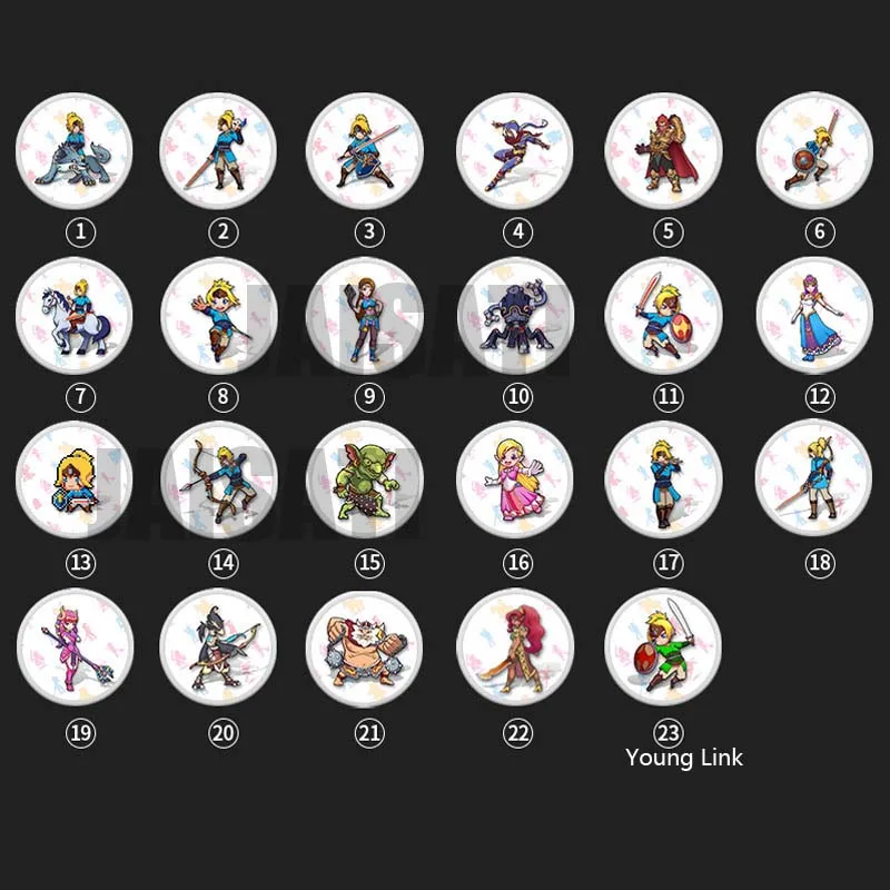 Corn Electronics Corn Electronics 23pcs Zelda BOTW Amiibo NFC Tag Cards with SSB Young Link 4 Champions — product photo