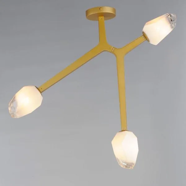 ET2 Contemporary Lighting ET2 Contemporary Lighting E32790-93NAB Blossom 3-Light Flush Mount — product photo