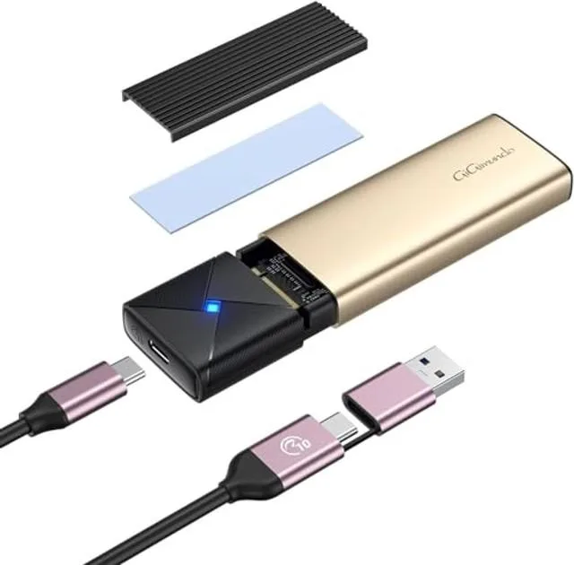 Gigimundo Gigimundo M.2 NVMe SATA SSD Enclosure Adapter Tool-Free USB 3.2 Gen 2 10Gbps — product photo