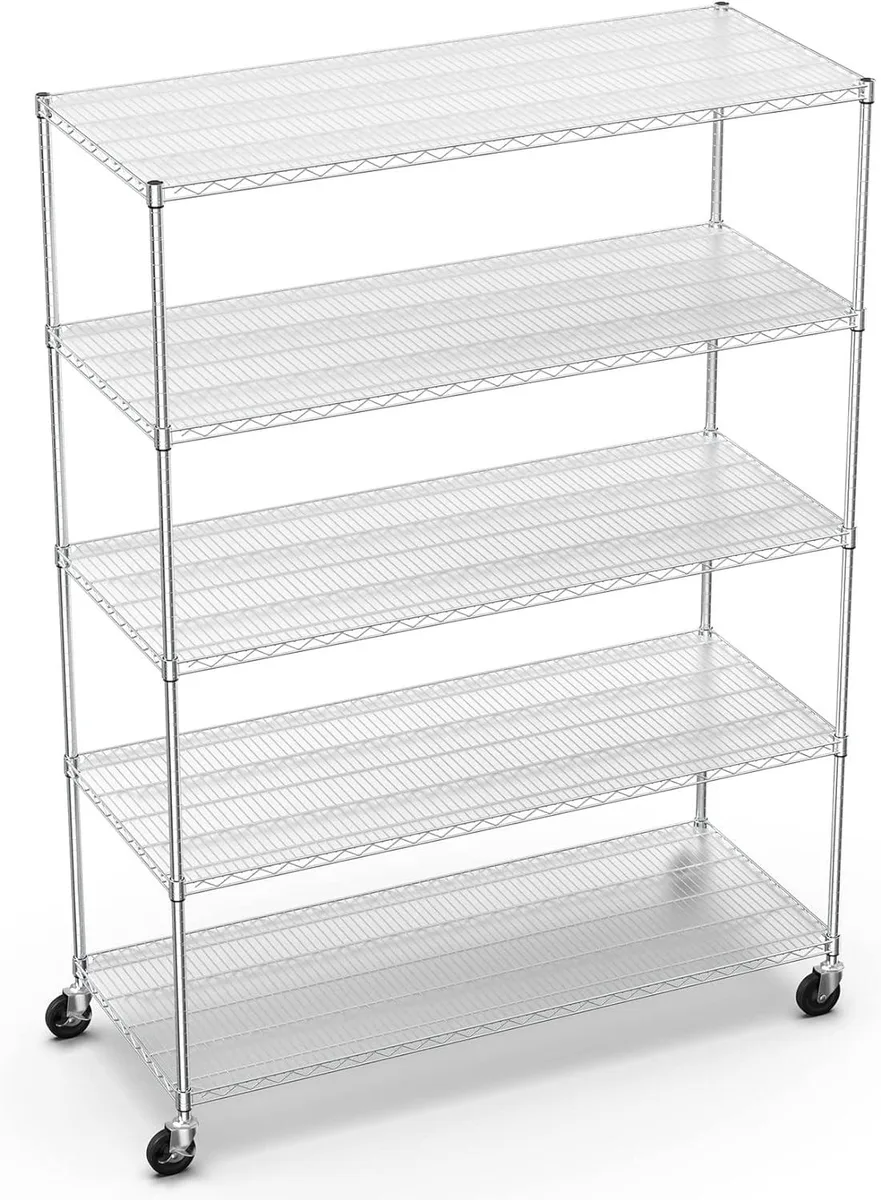 BFKK BFKK 5-Tier Wire Shelving Unit 82"H x 60"L x 24"D 7500lbs — product photo