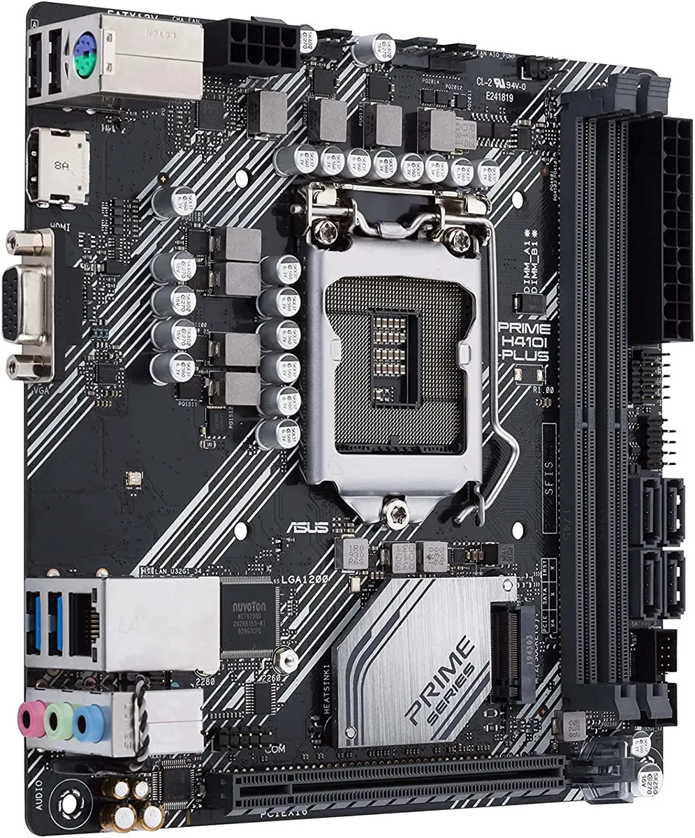 ASUS ASUS PRIME H410i-PLUS B Intel Motherboard Mini-ITX LGA 1200 — product photo