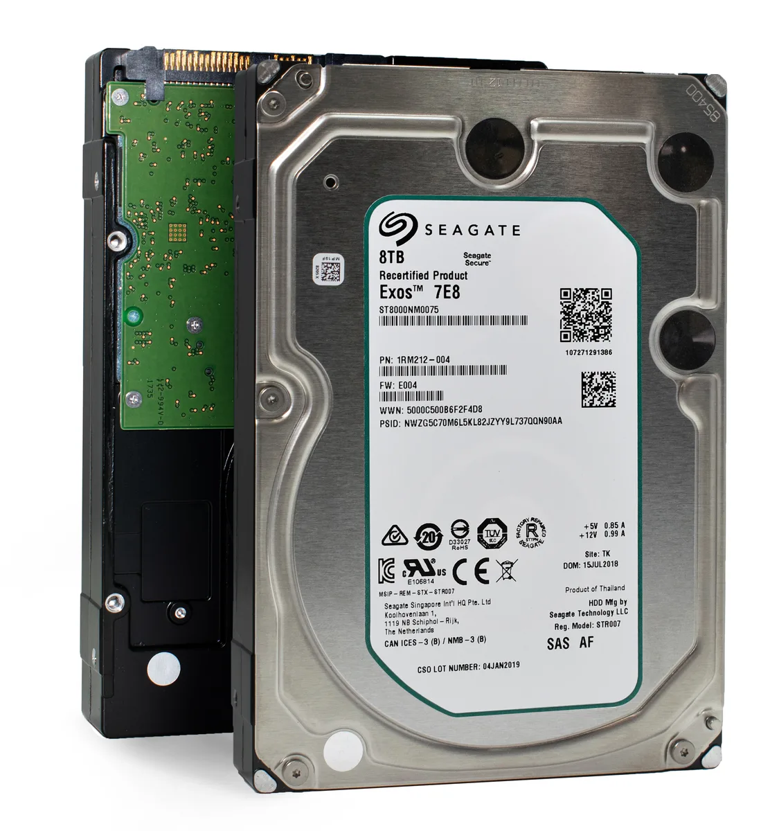 Seagate Seagate ST8000NM0075Product 8 TB 3.5" 7200 RPM SAS 12Gb/s internal hard drive — product photo