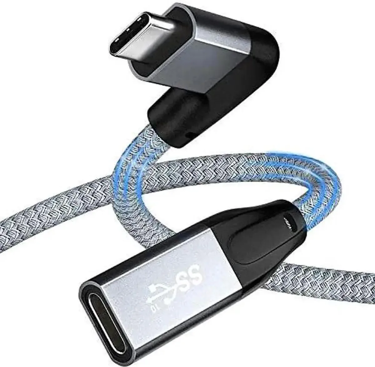 Vszerda Vszerda Right Angle USB C Extension Cable 3.3FT Gen 2 10Gbps 100W — product photo
