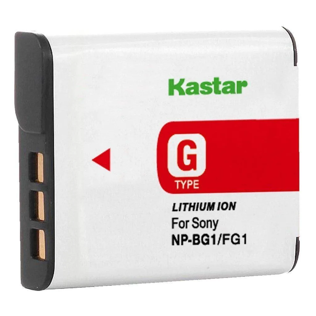  Kastar 1600mAh 3.7V NP-BG1 lithium-ion camera battery — product photo