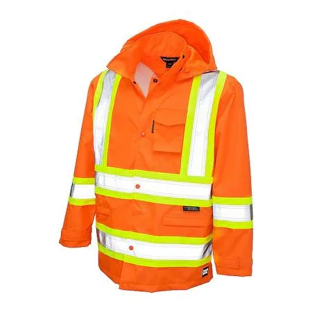 Tough Duck Tough Duck S37221 Hi-Vis Orange Rain Jacket 3XL — product photo