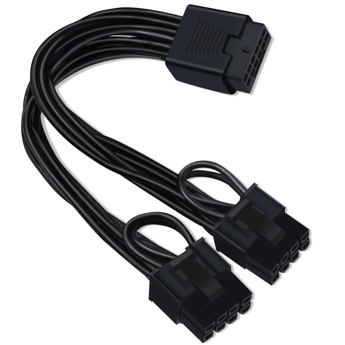 BUCIER BUCIER 12VHPWR 16 Pin Female to Dual 8 Pin Male PCIe GPU Power Cable 19.5cm — product photo