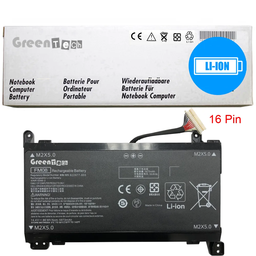 NShi NShi FM08 86WHR 16-pin laptop battery for HP OMEN 17-an — product photo