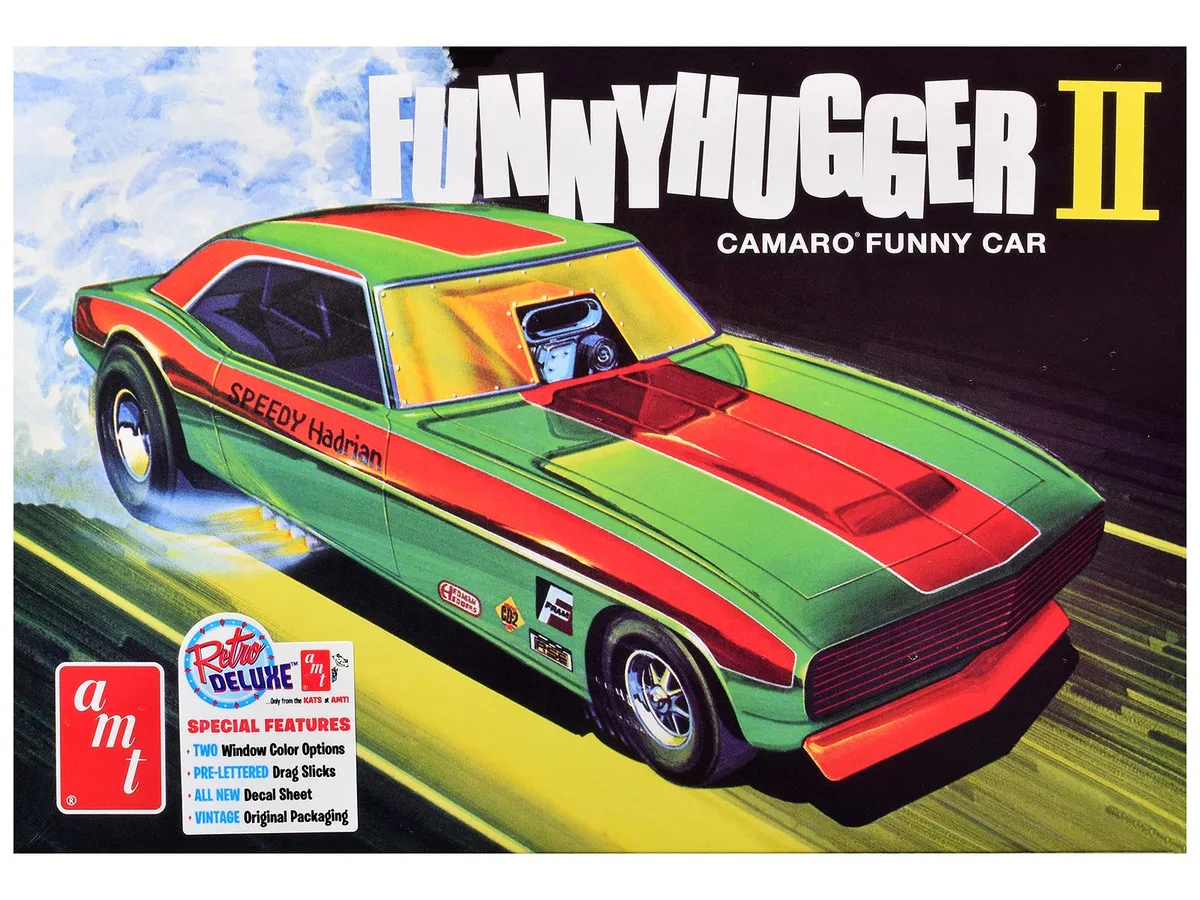 AMT AMT AMT1565 1/25 Chevrolet Camaro Funny Hugger II Funny Car Model Kit Skill Level 2 hobby collectible — product photo