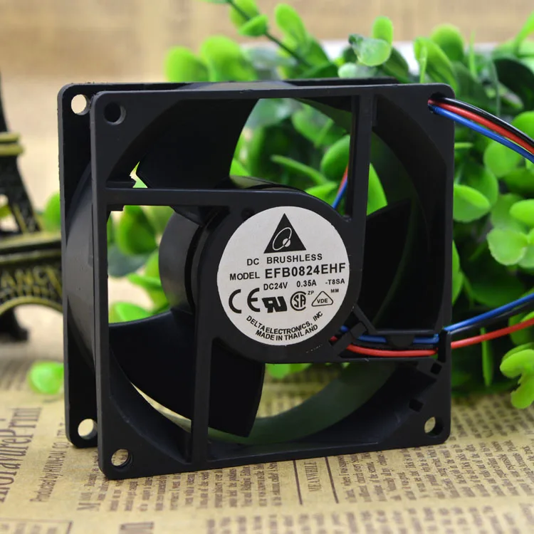 Fans Fans EFB0824EH 8025 80mm 24V 0.21A dual ball case fan — product photo