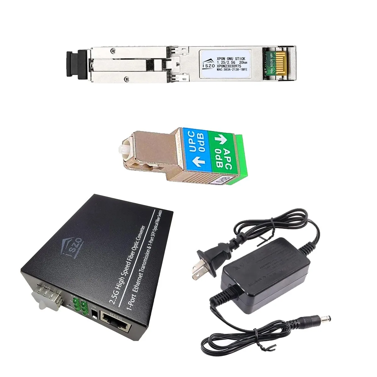 GSM Outdoors GSM Outdoors 2 in 1 accessory 2.5G XPON ONU media converter — product photo