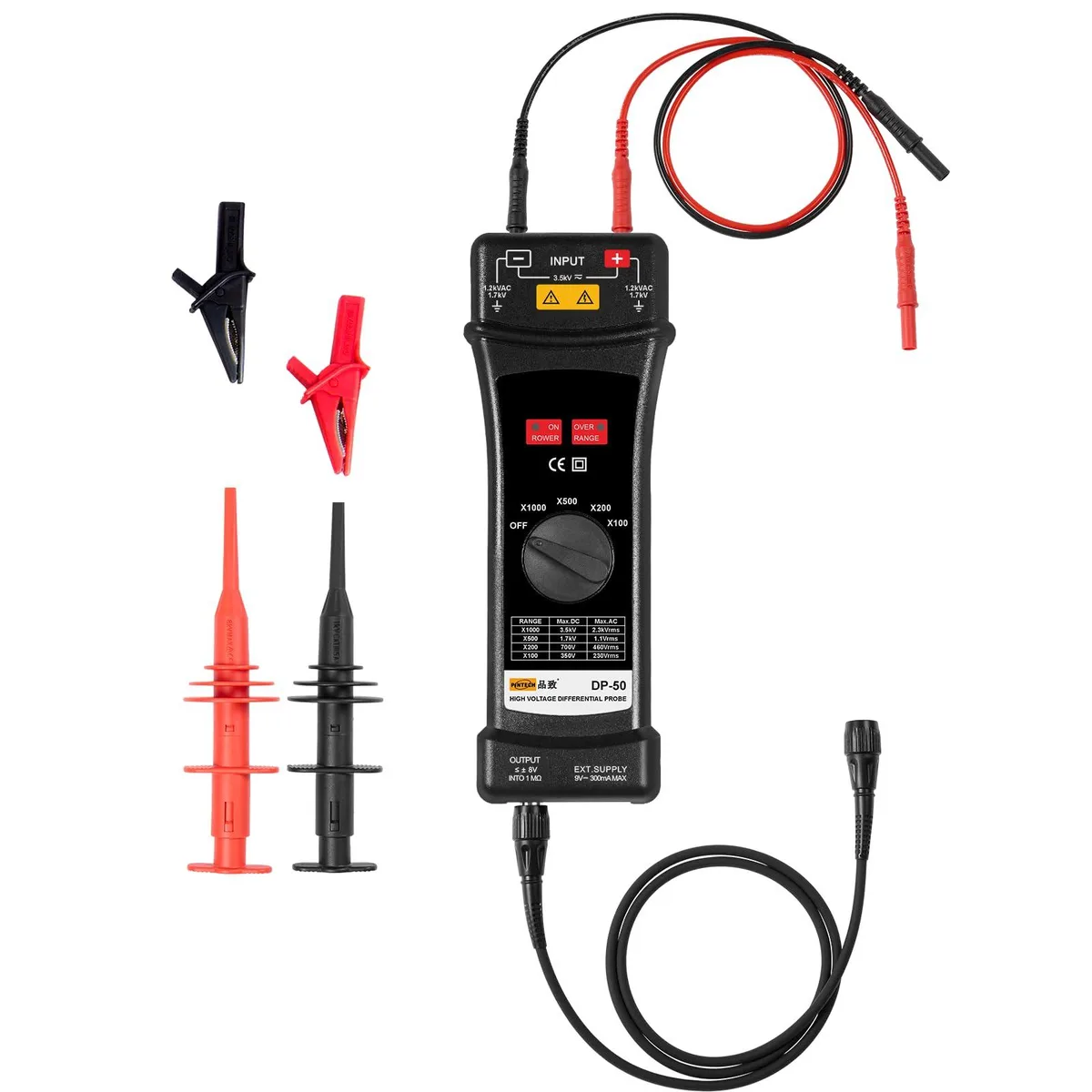 Pintech Pintech High Voltage Differential Probe 7000V 50MHz 200X/500X/1000X — product photo