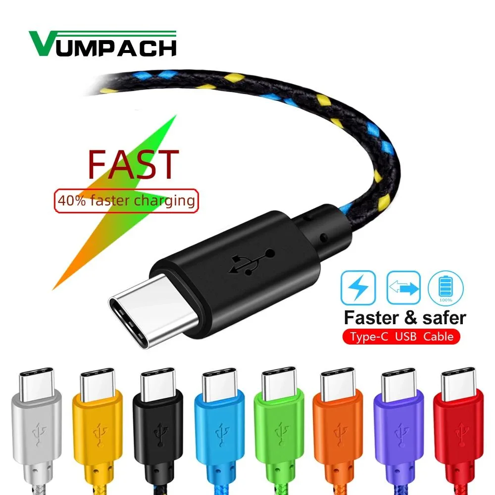 Hetai Tech Hetai Tech USB Type C Cable 1m 2m 3m Nylon Braided — product photo