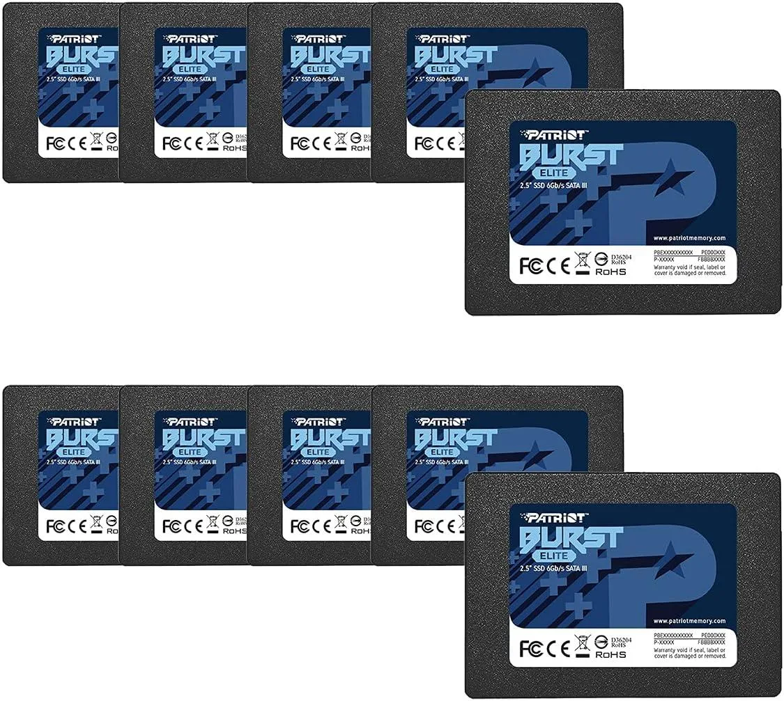 Patriot Memory Patriot Memory Burst Elite SATA 3 480GB 2.5" SSD 10 Pack — product photo