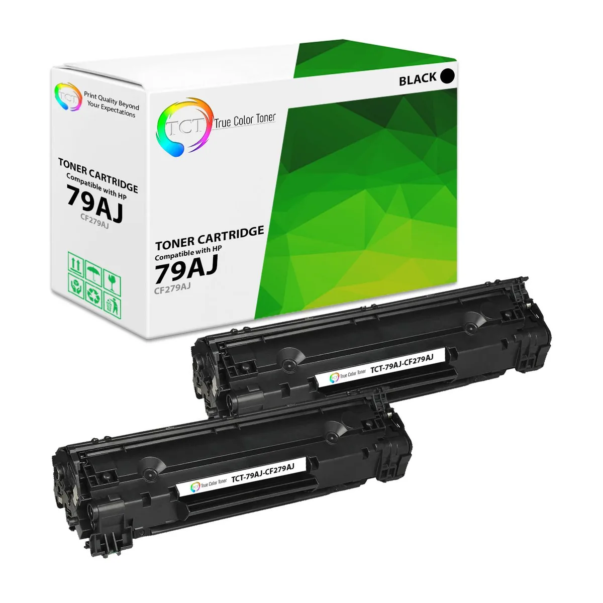 True Color Toner True Color Toner CF279A Black Toner Cartridge 2 Pack 2500 Pages — product photo