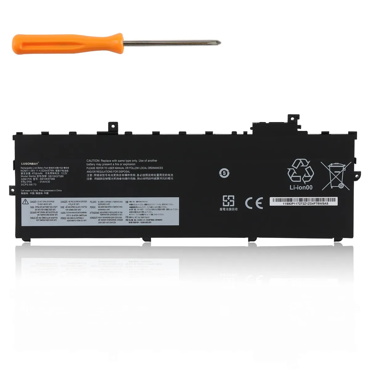 KingSener KingSener 01AV430 4.92Ah 57Wh 11.58V laptop battery — product photo