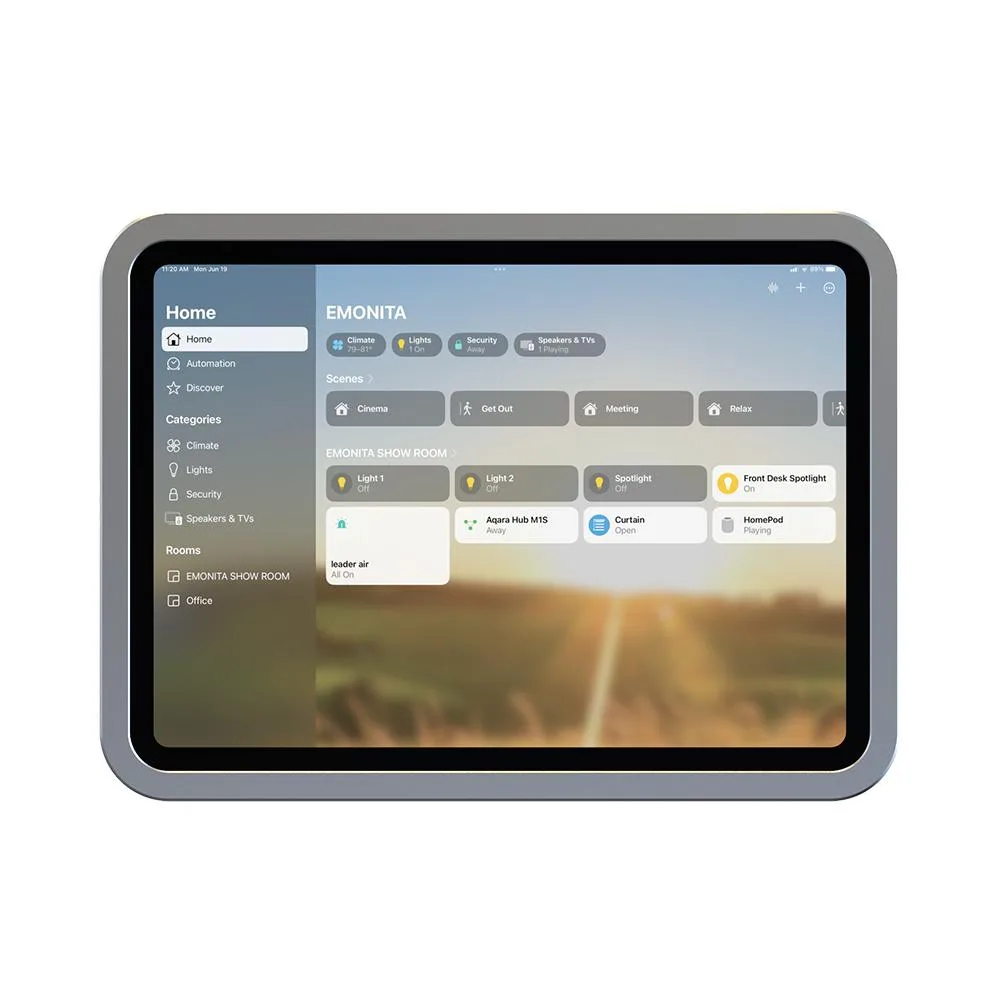 EMONITA EMONITA EM-PW1111 In-Wall iPad Dock Silver iPad (A16) / iPad (10th generation) — product photo