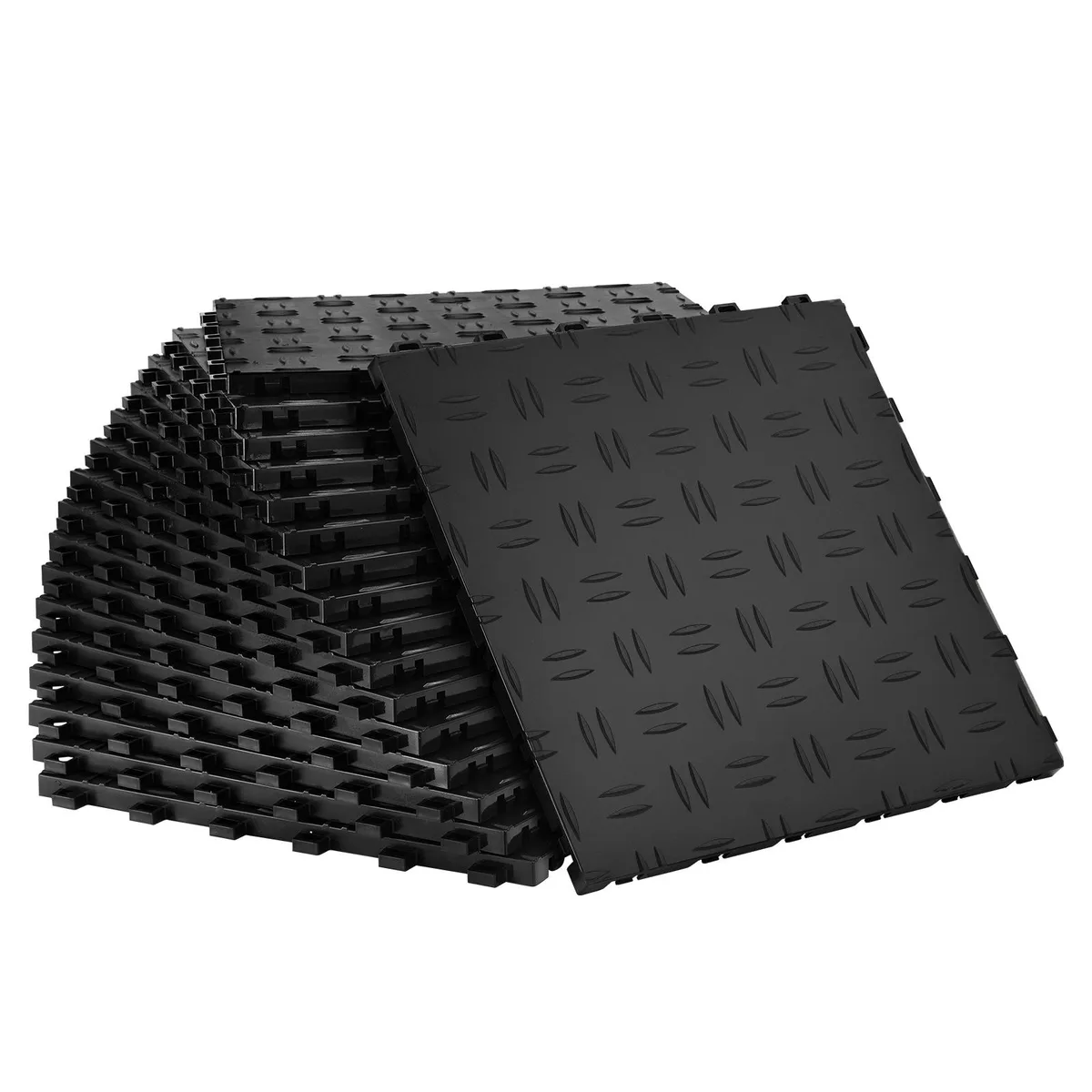 VEVOR VEVOR JQ-3025BK Interlocking Tiles 12 x 12 x .53 in 25 Pack Black — product photo