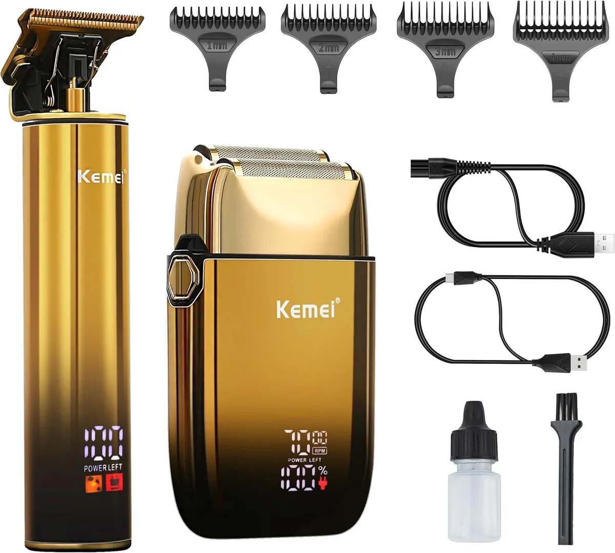 TAURKENAM TAURKENAM 2-in-1 Foil Shaver &amp; Trimmer Kit — product photo
