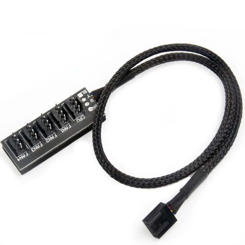 Ruth's sister Ruth's sister 40cm 1 to 5 4-pin Molex TX4 PWM Fan Hub Splitter Adapter — product photo