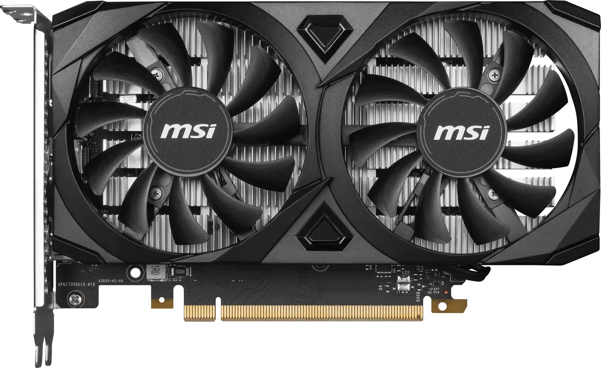 MSI MSI RTX 3050 VENTUS 2X 6G OC 6GB GDDR6 graphics card — product photo