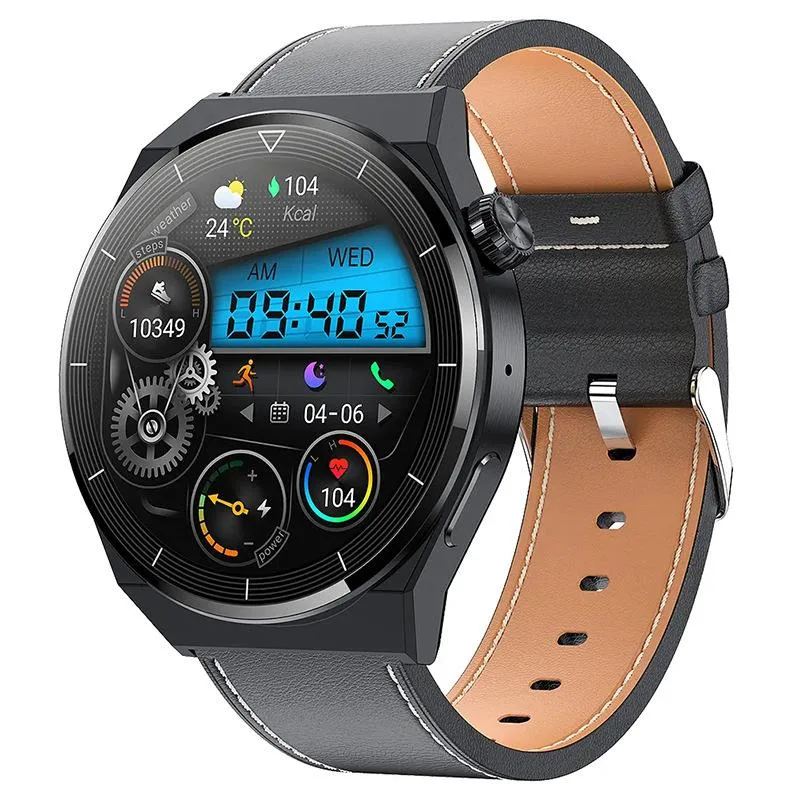 allentian allentian HK46 Smart Watch 29-35mm BlackLeather — product photo