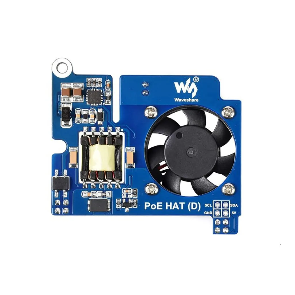 LORDWORLD LORDWORLD Power Over Ethernet HAT POE Type D for Raspberry Pi 3B+/4B 802.3af-Compliant — product photo