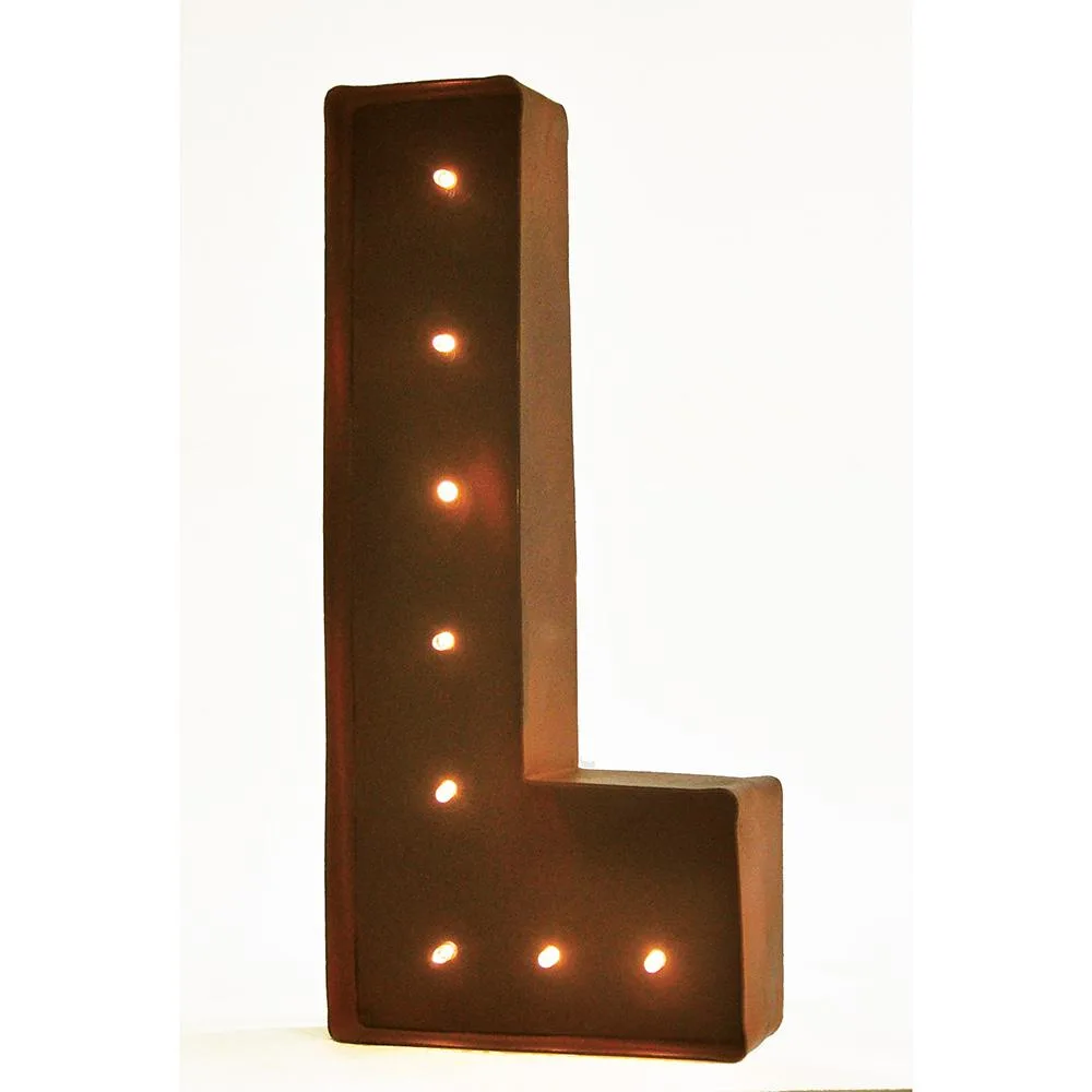 Vandue Corporation Vandue Corporation LED Glow Letter L 11.25" Brown-L — product photo