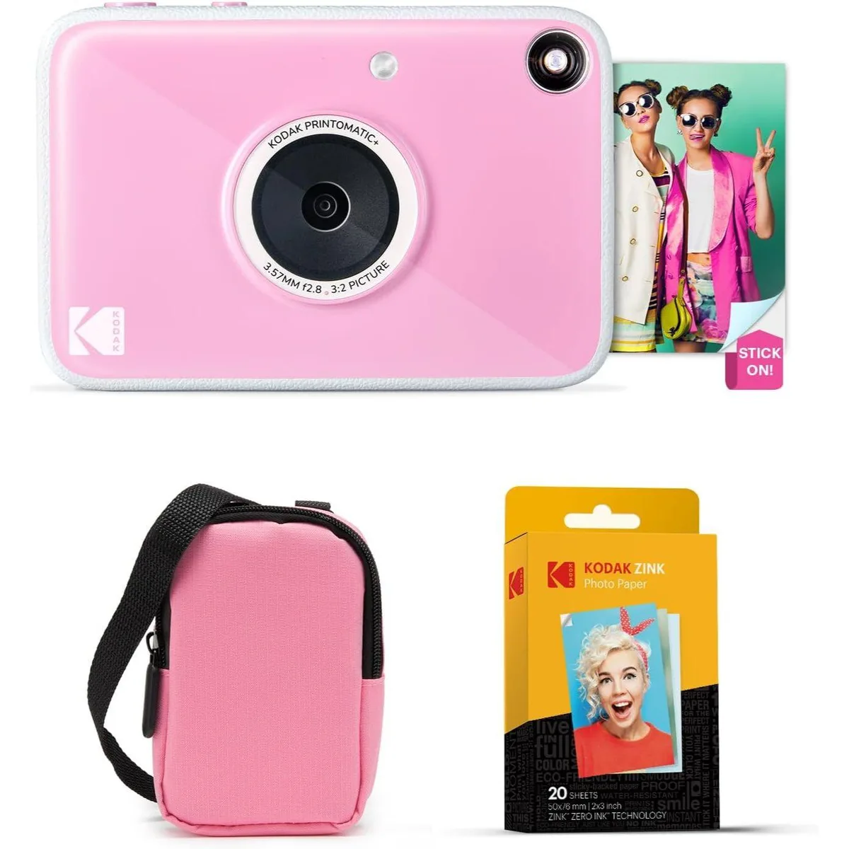Kodak Kodak Printomatic+ 10MP Instant Film Camera Bundle Pink 20pk — product photo